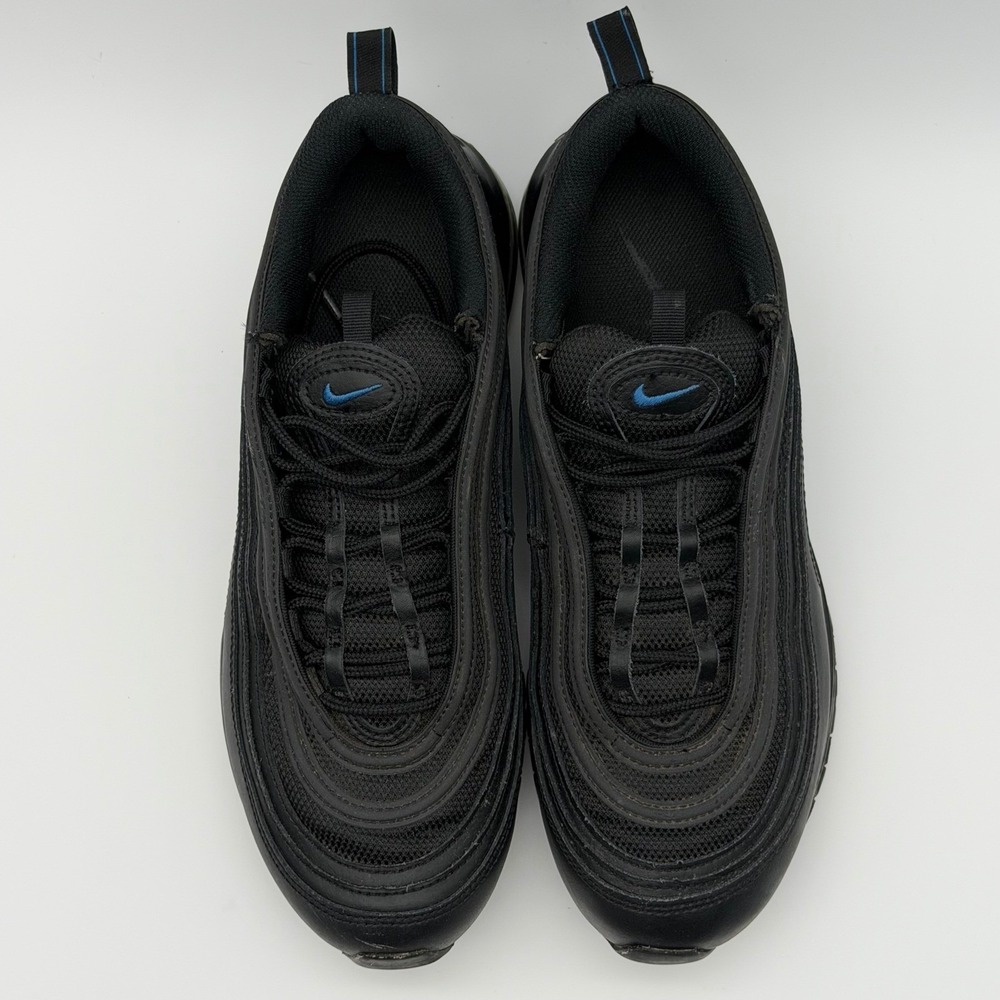 Nike Air Max 97 Black University Blue - DZ4505-001 - Size 10.5 Mens - Authentic - Picture 6 of 14